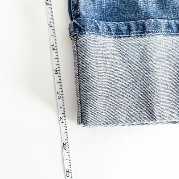 Banana Republic Womens Medium Wash Rolled Cuff Denim Cropped Jeans Blue 28 - Picture 7 of 8